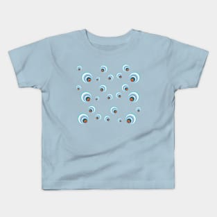 Pop Art Bubbles - bleu Kids T-Shirt